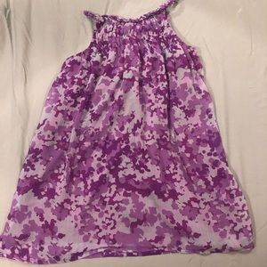 Purple tank top with braided neck